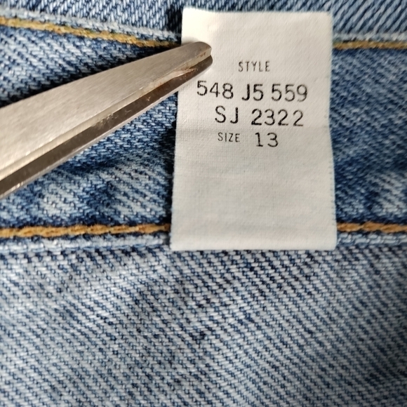 Sasson Vintage 80's 13" hi-rise jeans size 13 (8/9)  mom jeans button-fly - Picture 6 of 10